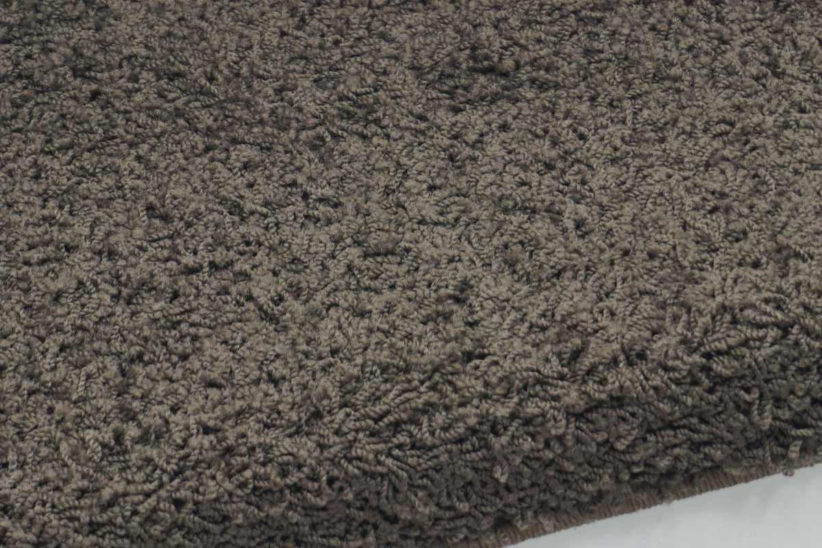 Hochfloor-Stufenmatte Shaggy braun eckig 65x23