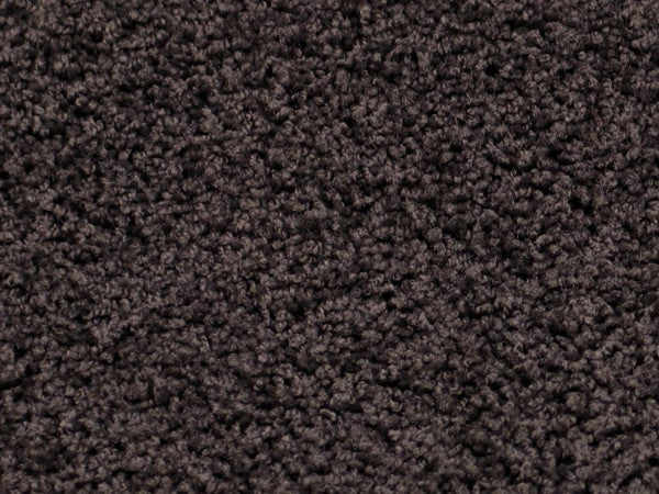 Hochfloor-Stufenmatte Curly dunkelbraun 65x23 cm