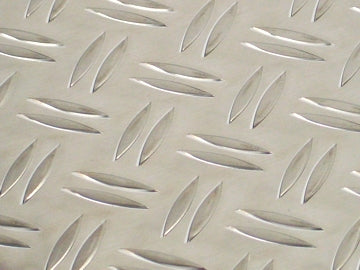 Alu Riffelblech-Stufenmatte 65x23 cm halbrund