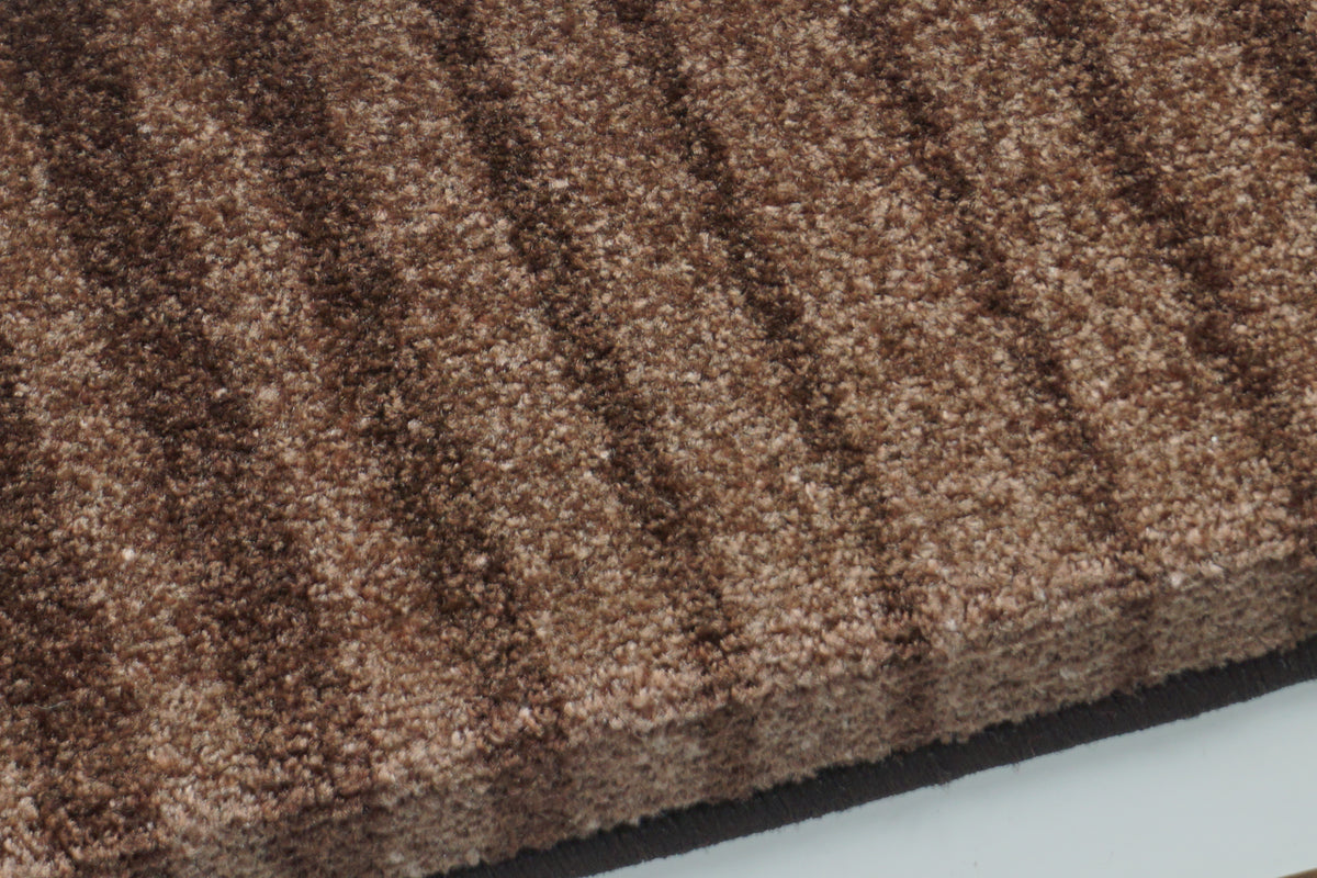 Stufenmatte Streifen braun 65x23 cm