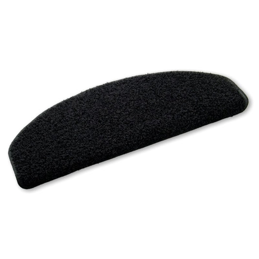 Hochfloor-Stufenmatte Curly schwarz 50x20 cm