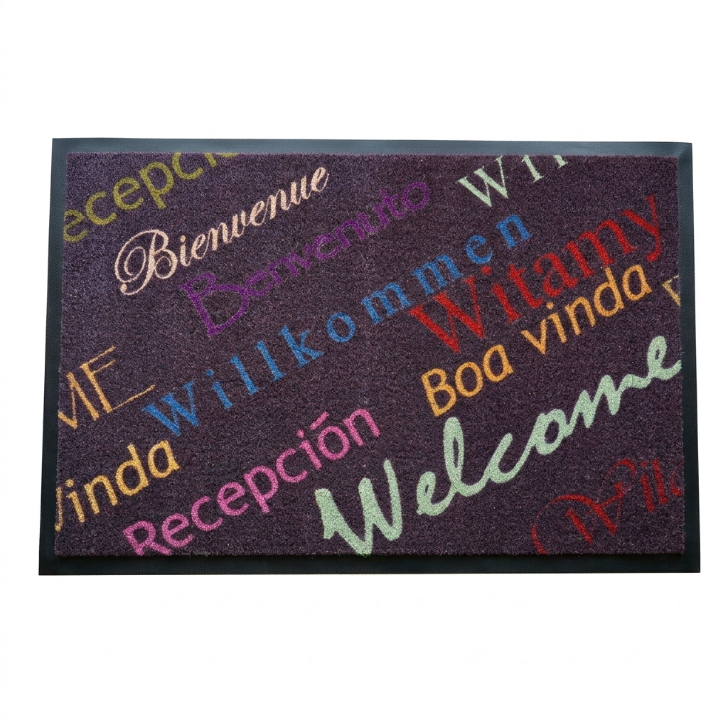 Waschbare Sauberlauf-Fußmatte Bienvenue 60x90cm