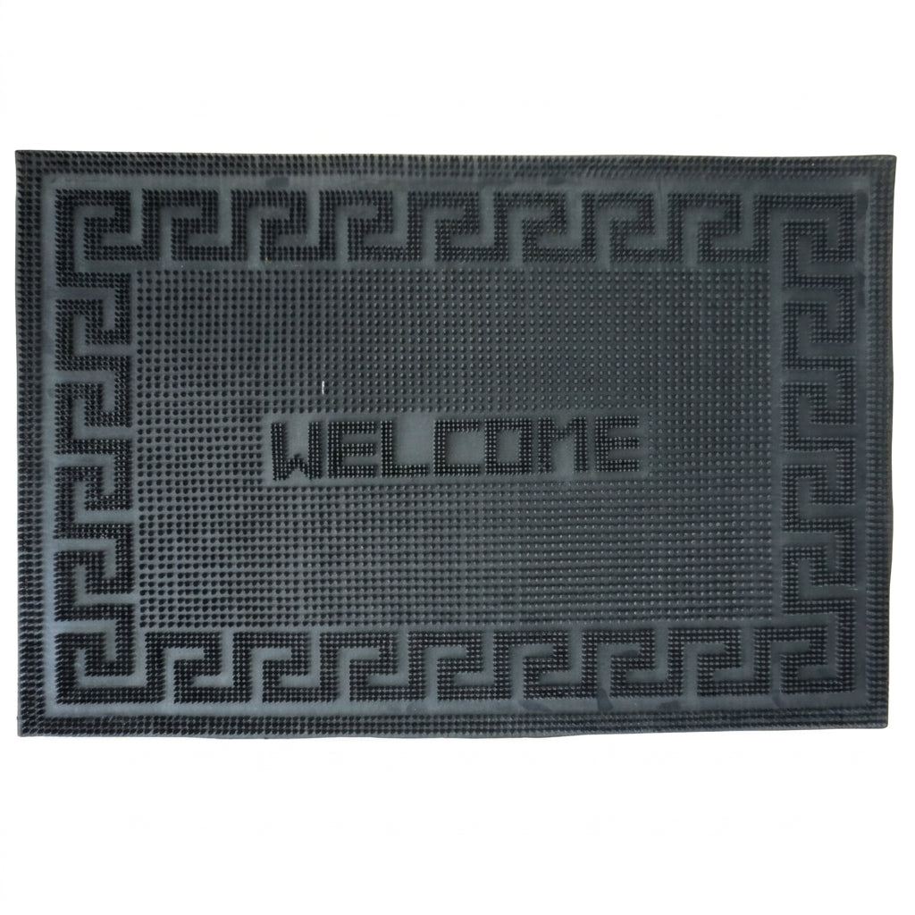 Gummi-Fußmatte Welcome  60x40cm schwarz