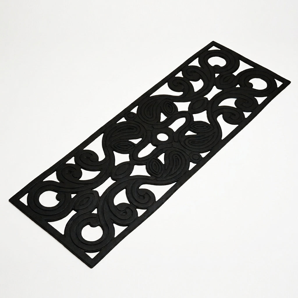 Gummi-Matte Ornamente für die Treppe 75x25cm schwarz