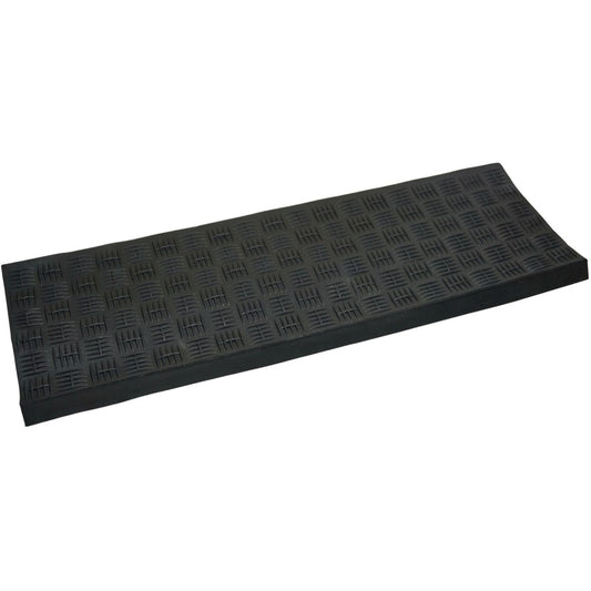 Gummi-Stufenmatte Riffelblechoptik 74x24cm eckig