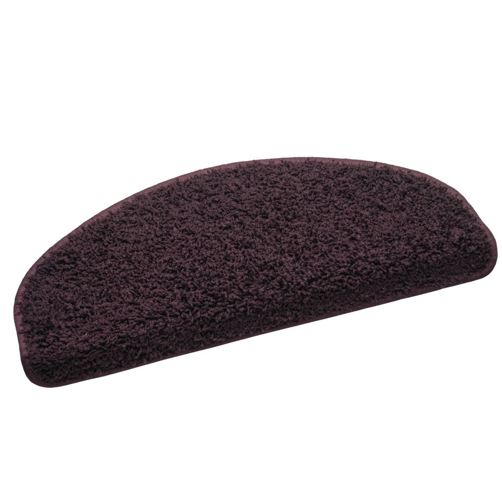 Hochfloor-Stufenmatte Shaggy aubergine 50x20cm