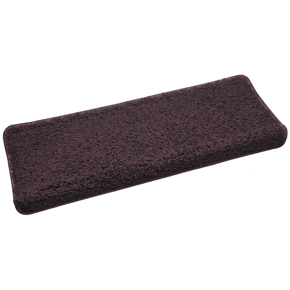Hochfloor-Stufenmatte Shaggy aubergine eckig 65x23