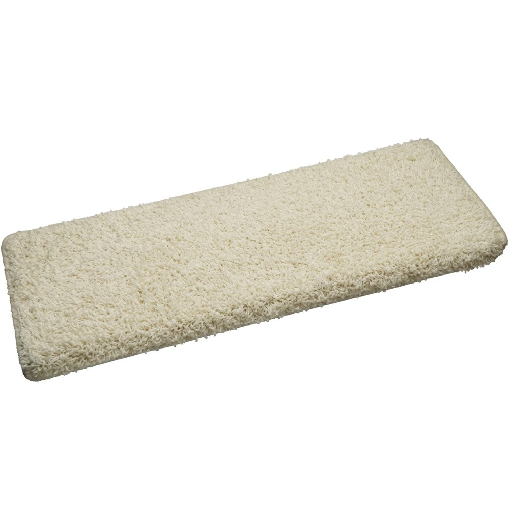 Hochfloor-Stufenmatte Shaggy beige eckig 65x23