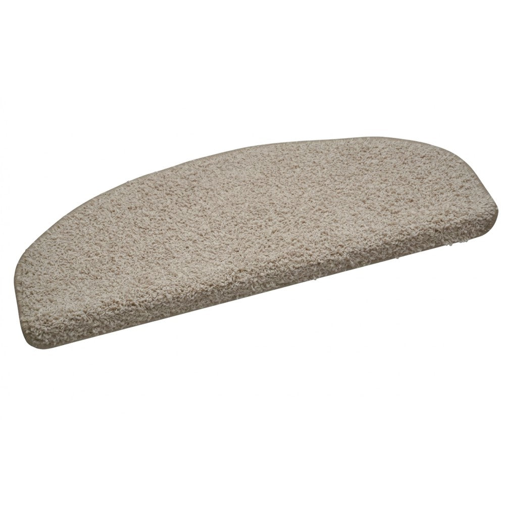 Hochfloor-Stufenmatte Shaggy beige-grau 65x23 cm