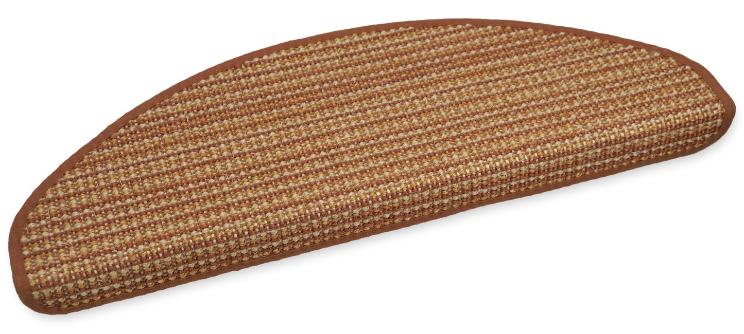 Sisal-Stufenmatte Streifen terra 65x23 cm