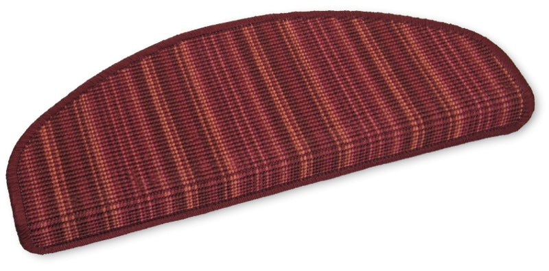 Sisal-Stufenmatte Streifen rot 50x20 cm