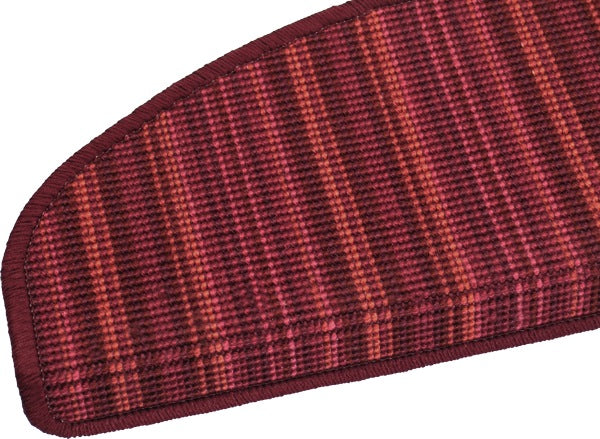 Sisal-Stufenmatte Streifen rot 50x20 cm