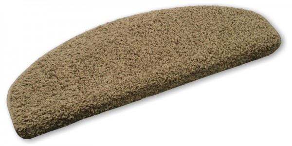 Hochfloor-Stufenmatte Shaggy braun 65x23