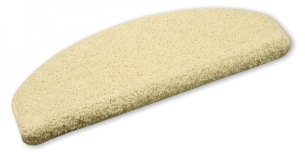 Hochfloor-Stufenmatte Shaggy hellbeige 65x23cm