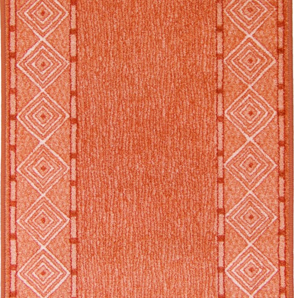 Läufer Mali orange 80cm breit