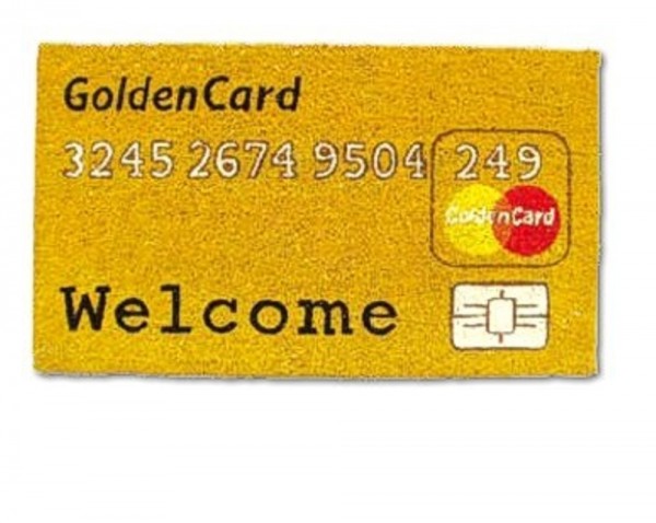 Kokos-Fußmatte Golden Card